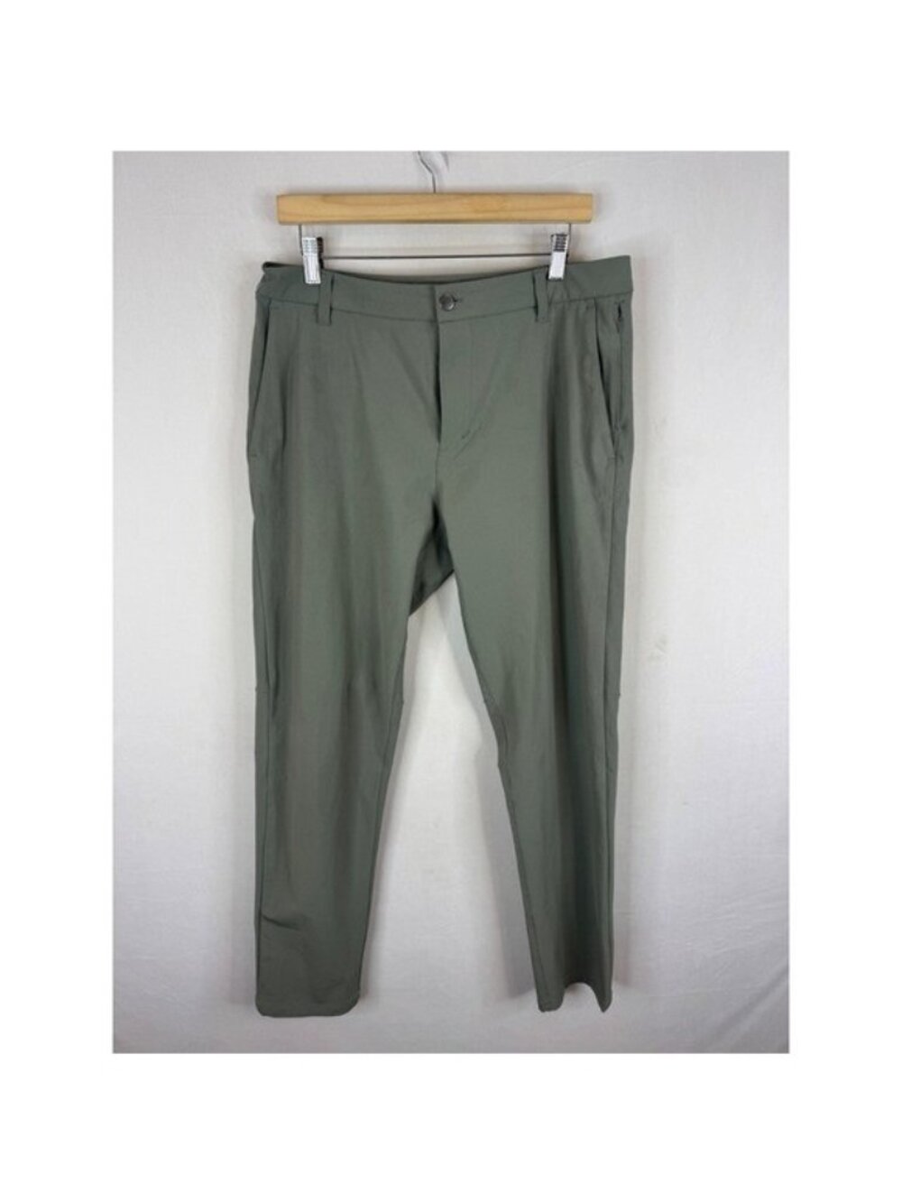 Lululemon Commission Pant Slim Warpstreme Sage Green LM5985S Size 33X31